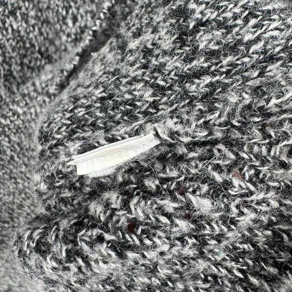 Lucky Brand Side Button Turtleneck Sweater Womens Medium Black Gray - Picture 10 of 13